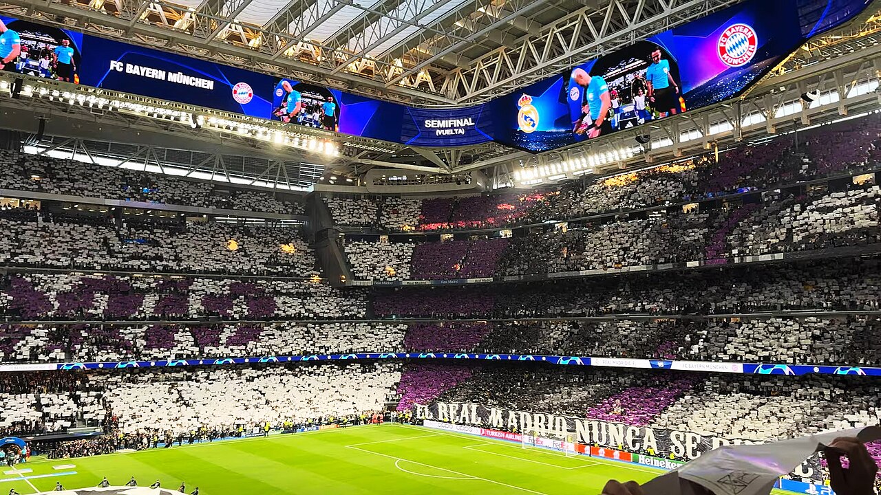 Le stade Santiago Bernabéu Stadyumu, à Madrid